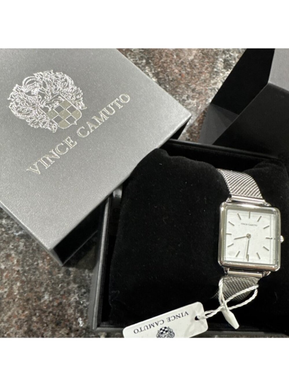 Vince Camuto Freya Watch Japanese Movement W/Box Silver Mesh Band - Picture 2 of 11